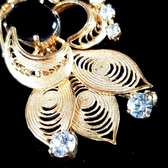 Vintage Western Germany Rhinestone Brooch Pin - Picture 10 of 15